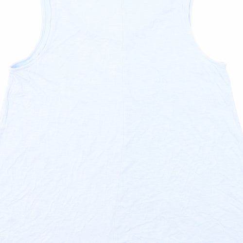 Old Navy Womens Blue Viscose Basic Tank Size M Boat Neck
