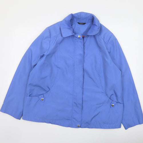 Bonmarché Womens Blue Jacket Size L Zip