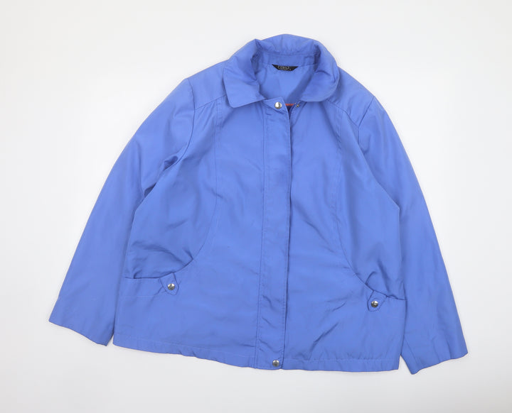 Bonmarché Womens Blue Jacket Size L Zip