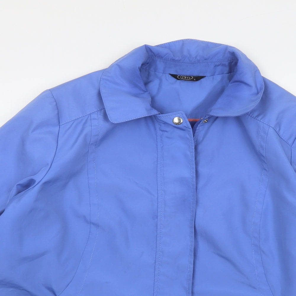 Bonmarché Womens Blue Jacket Size L Zip