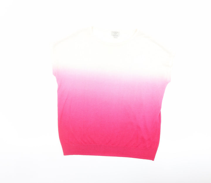 Monsoon Womens Pink Round Neck Acrylic Pullover Jumper Size M