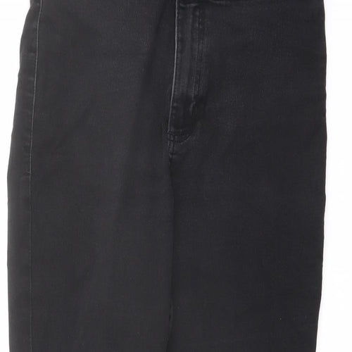 Marks and Spencer Womens Black Cotton Skinny Jeans Size 12 L25 in Regular Button