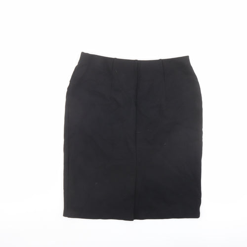 Marks and Spencer Womens Black Viscose Bandage Skirt Size 10
