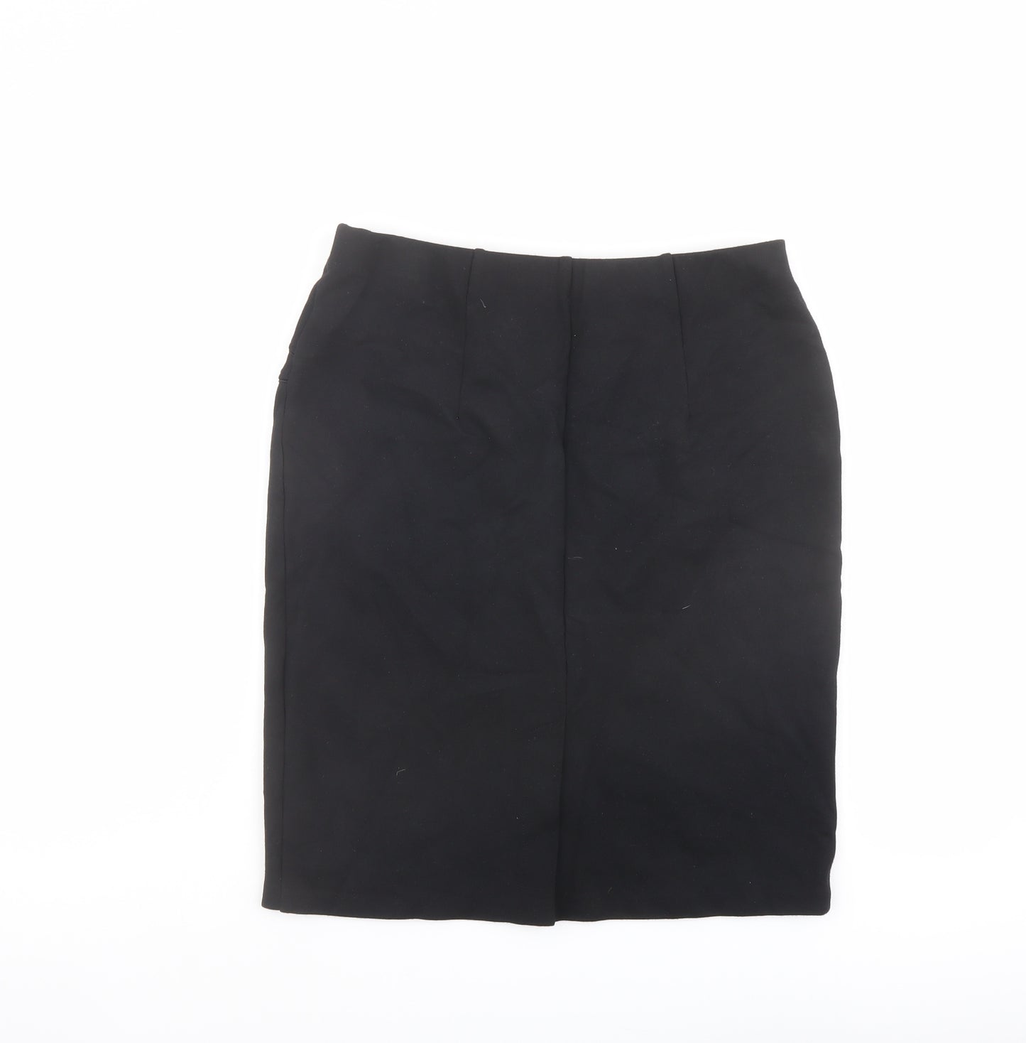 Marks and Spencer Womens Black Viscose Bandage Skirt Size 10