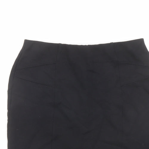 Marks and Spencer Womens Black Viscose Bandage Skirt Size 10