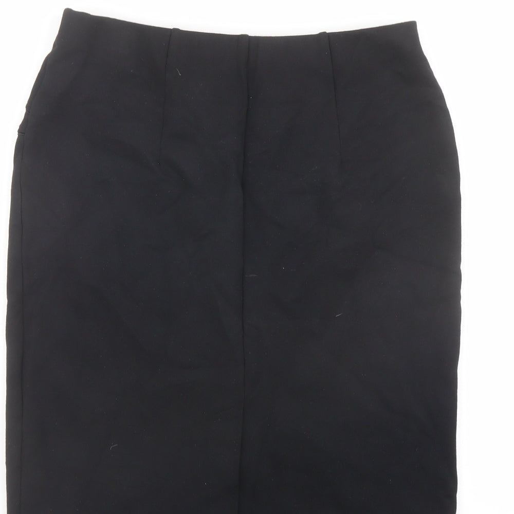 Marks and Spencer Womens Black Viscose Bandage Skirt Size 10