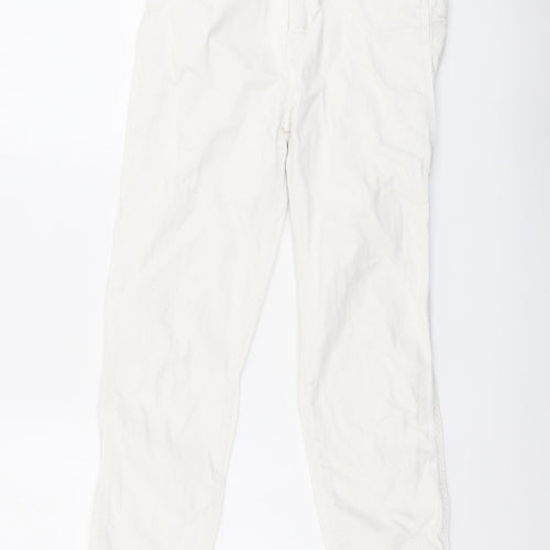 Bershka Womens White Cotton Skinny Jeans Size 8 L25 in Regular Button