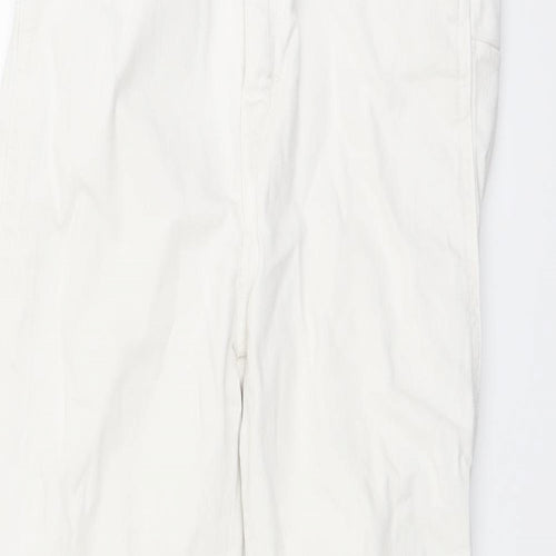 Bershka Womens White Cotton Skinny Jeans Size 8 L25 in Regular Button