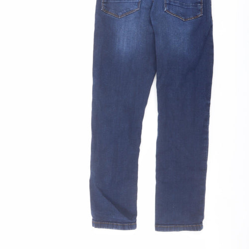 NEXT Boys Blue Cotton Straight Jeans Size 9 Months Regular Button