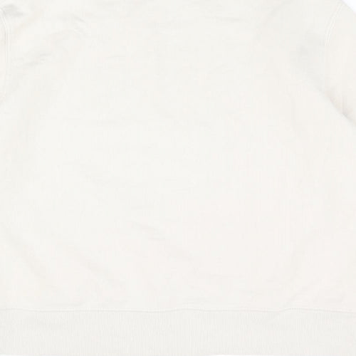 Zara Womens Beige Cotton Pullover Sweatshirt Size M Pullover