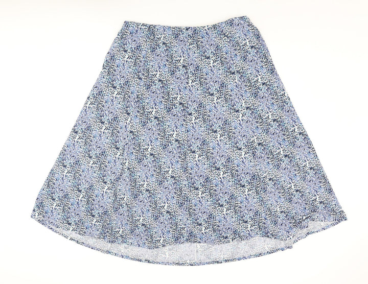 Cotswold Collections Womens Blue Geometric Polyester A-Line Skirt Size 2XL