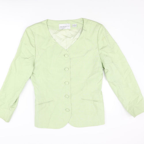 The Collection Womens Green Jacket Size 14 Button
