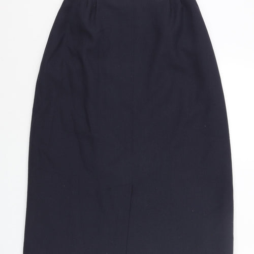 Planet Womens Blue Polyester Straight & Pencil Skirt Size 26 in Zip - Front Vent