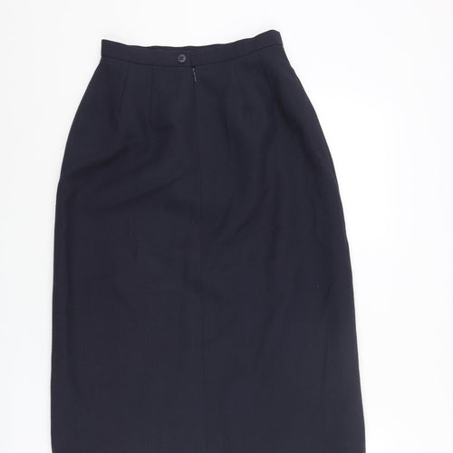 Planet Womens Blue Polyester Straight & Pencil Skirt Size 26 in Zip - Front Vent
