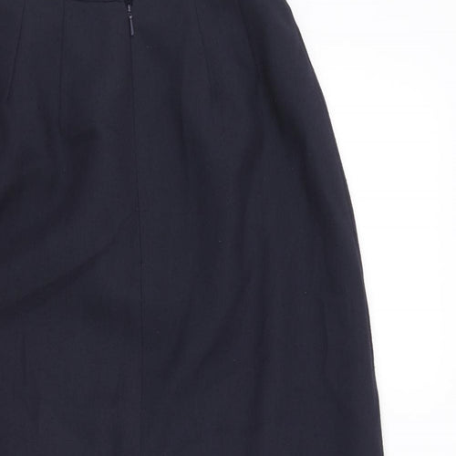 Planet Womens Blue Polyester Straight & Pencil Skirt Size 26 in Zip - Front Vent
