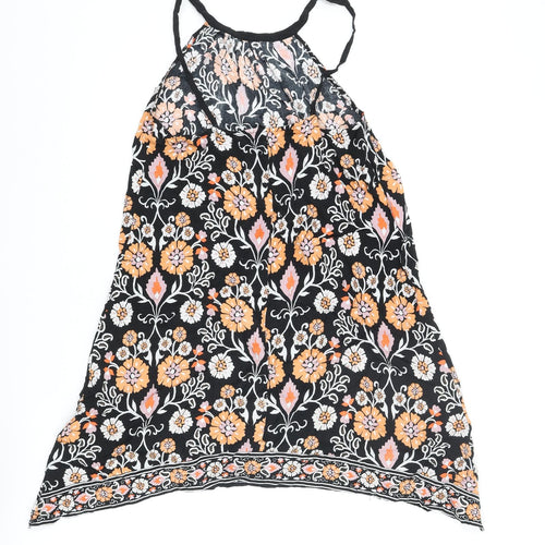Warehouse Womens Multicoloured Geometric Viscose A-Line Size 12 Round Neck Pullover - Floral Print