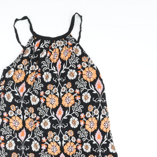 Warehouse Womens Multicoloured Geometric Viscose A-Line Size 12 Round Neck Pullover - Floral Print