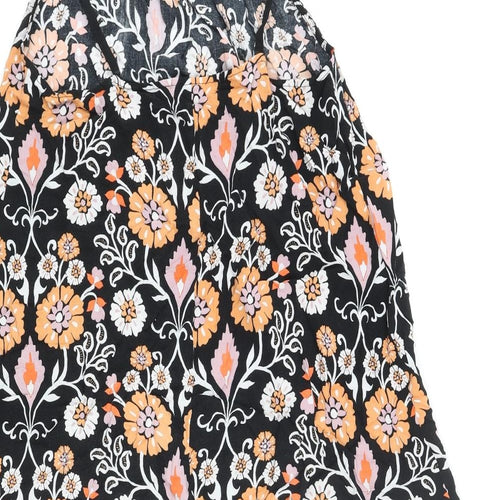Warehouse Womens Multicoloured Geometric Viscose A-Line Size 12 Round Neck Pullover - Floral Print