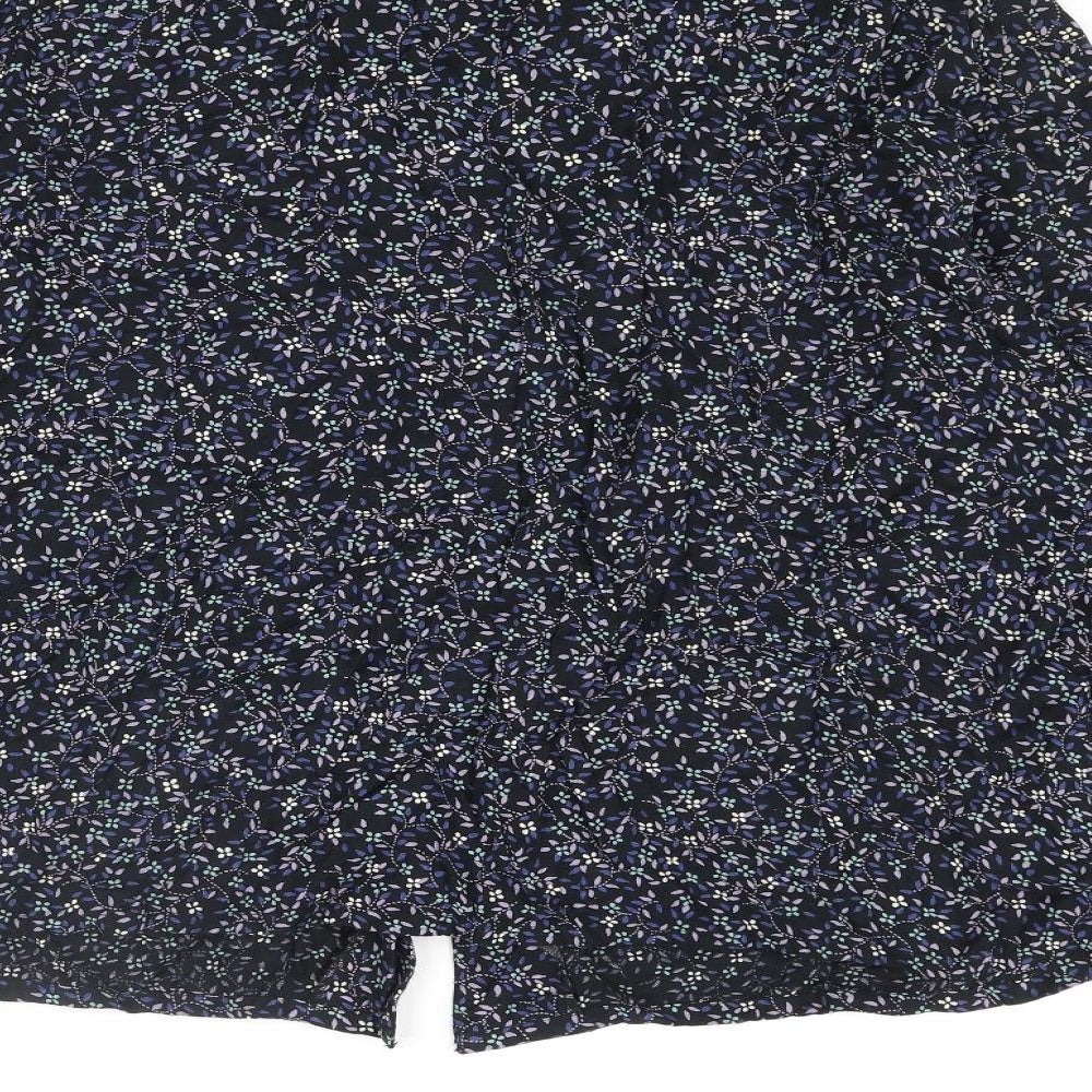 Holmewood Womens Multicoloured Floral Viscose Basic Button-Up Size 18 Collared