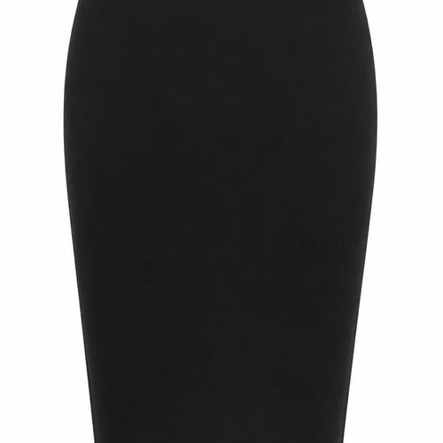 FOREVER 21 Womens Black Viscose Straight & Pencil Skirt Size M