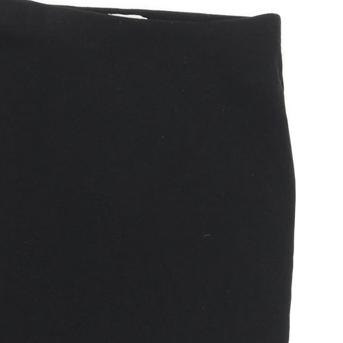 FOREVER 21 Womens Black Viscose Straight & Pencil Skirt Size M