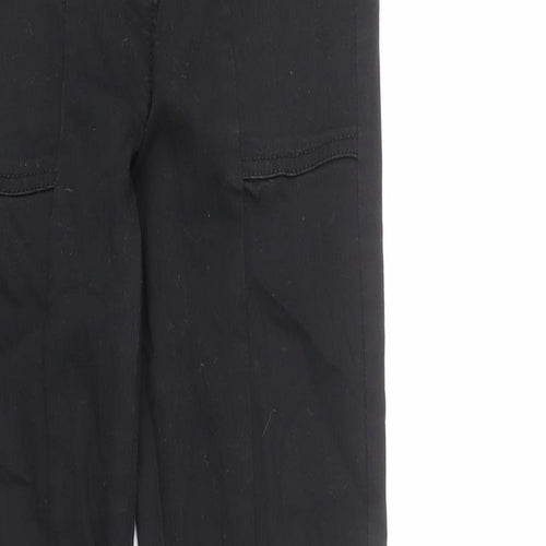 NEXT Womens Black Cotton Skinny Jeans Size 6 L27 in Regular Zip