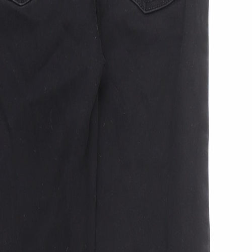 Denim & Co. Womens Black Cotton Skinny Jeans Size 6 L25 in Regular Zip