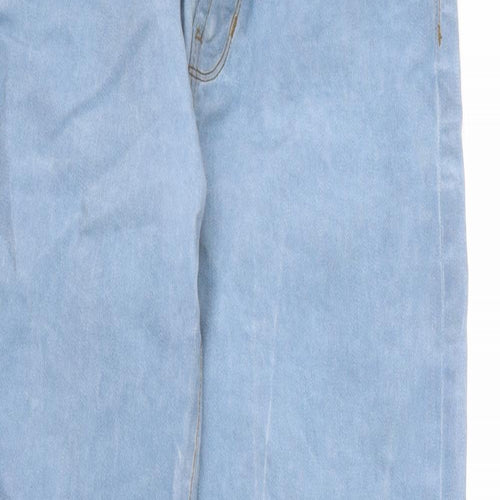 Gap Girls Blue Cotton Straight Jeans Size 12 Years L26 in Regular Zip - Washed Denim Look