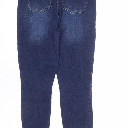 JustFab Womens Blue Cotton Skinny Jeans Size 32 in L27 in Regular Zip