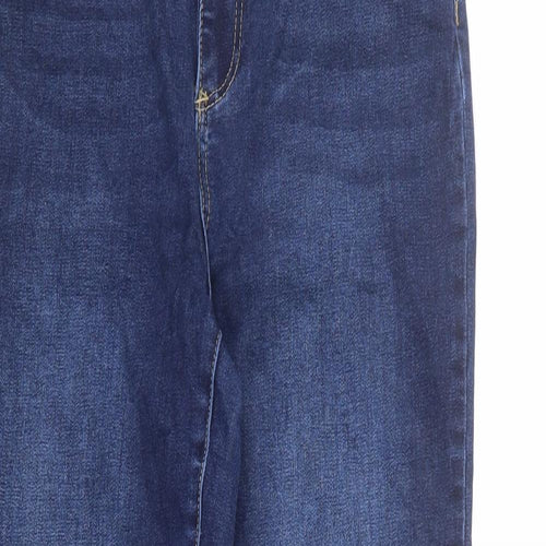 JustFab Womens Blue Cotton Skinny Jeans Size 32 in L27 in Regular Zip