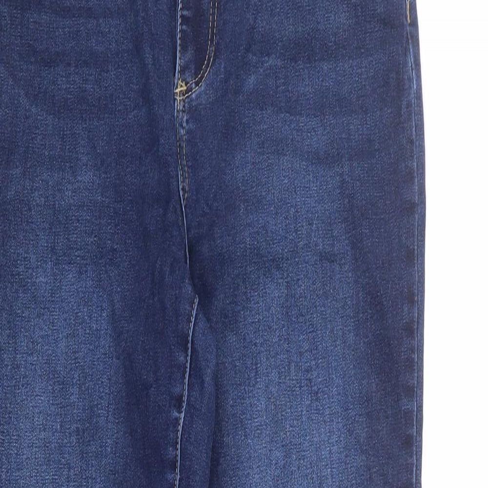 JustFab Womens Blue Cotton Skinny Jeans Size 32 in L27 in Regular Zip