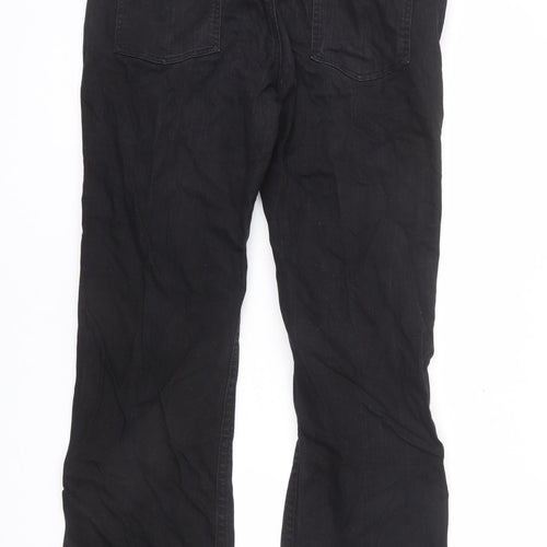Monsoon Womens Black Cotton Bootcut Jeans Size 36 in L30 in Regular Zip
