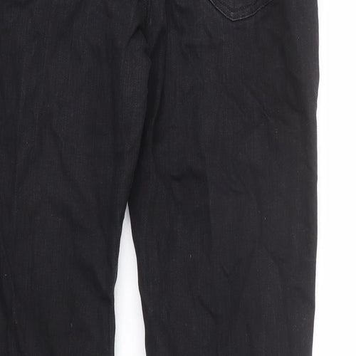 Monsoon Womens Black Cotton Bootcut Jeans Size 36 in L30 in Regular Zip