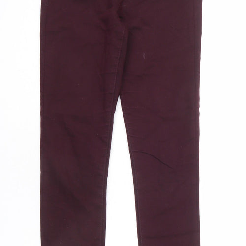 Dorothy Perkins Womens Red Cotton Jegging Jeans Size 8 L27 in Regular
