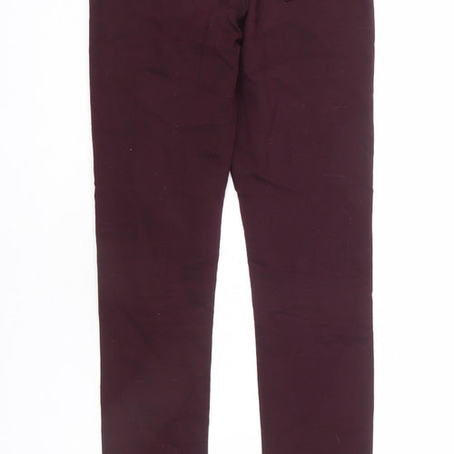 Dorothy Perkins Womens Red Cotton Jegging Jeans Size 8 L27 in Regular