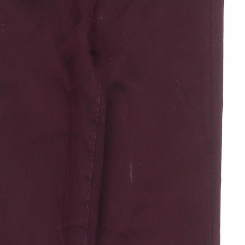 Dorothy Perkins Womens Red Cotton Jegging Jeans Size 8 L27 in Regular