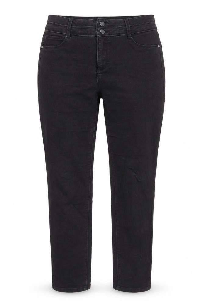 D. Jeans Womens Grey Cotton Straight Jeans Size 14 L28 in Regular Zip