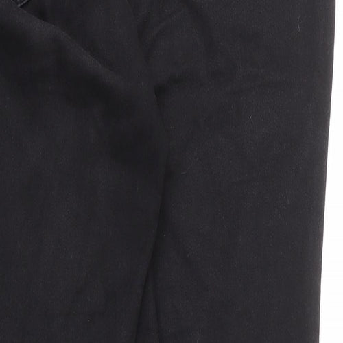 D. Jeans Womens Grey Cotton Straight Jeans Size 14 L28 in Regular Zip