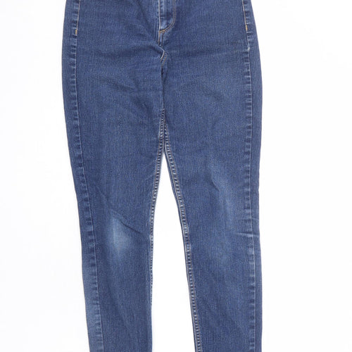 H&M Womens Blue Cotton Skinny Jeans Size 27 in L27 in Regular Zip - Ankle
