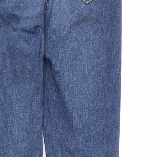 H&M Womens Blue Cotton Skinny Jeans Size 27 in L27 in Regular Zip - Ankle