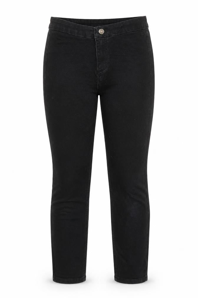 New Look Girls Black Cotton Skinny Jeans Size 14 Years L26 in Regular Zip