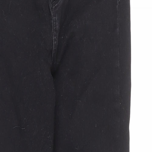 New Look Girls Black Cotton Skinny Jeans Size 14 Years L26 in Regular Zip