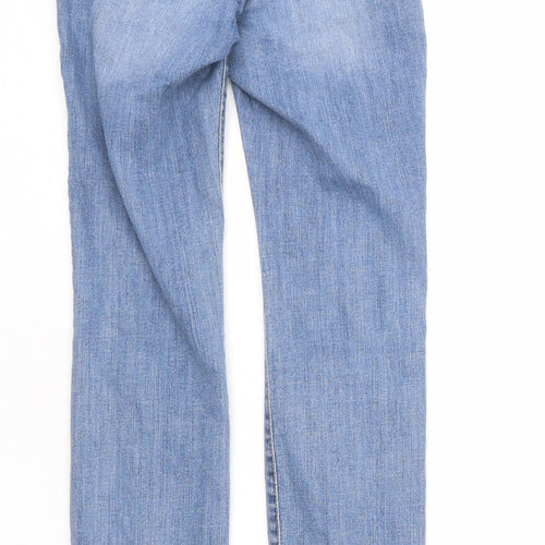 Gap Womens Blue Cotton Skinny Jeans Size 4 L27 in Regular Zip - Legging