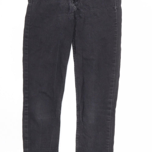 H&M Womens Grey Cotton Skinny Jeans Size 28 in L26 in Regular Zip