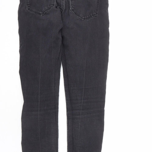 H&M Womens Grey Cotton Skinny Jeans Size 28 in L26 in Regular Zip
