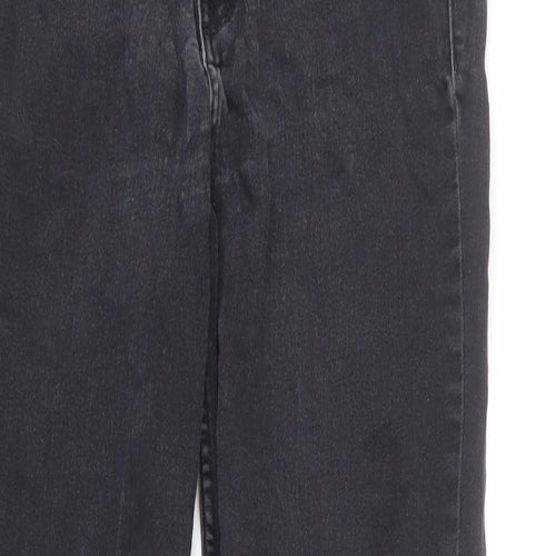 H&M Womens Grey Cotton Skinny Jeans Size 28 in L26 in Regular Zip
