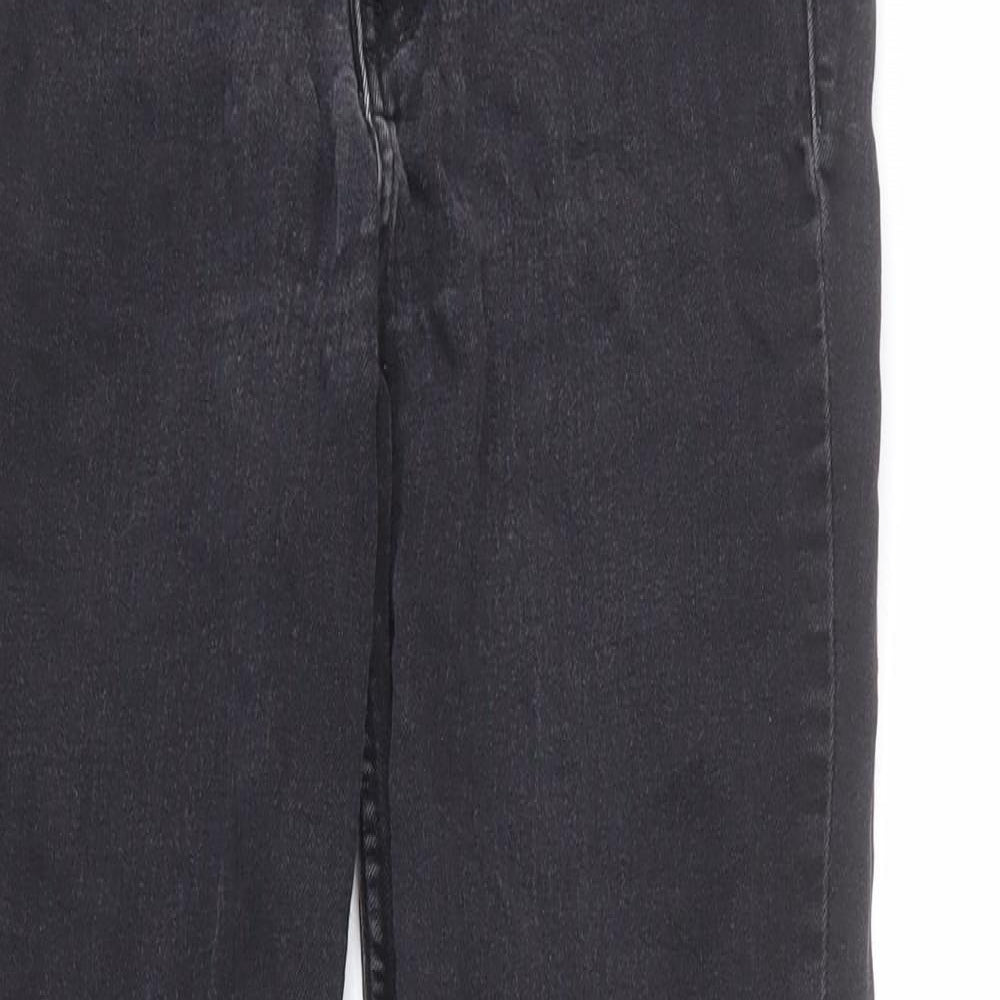 H&M Womens Grey Cotton Skinny Jeans Size 28 in L26 in Regular Zip