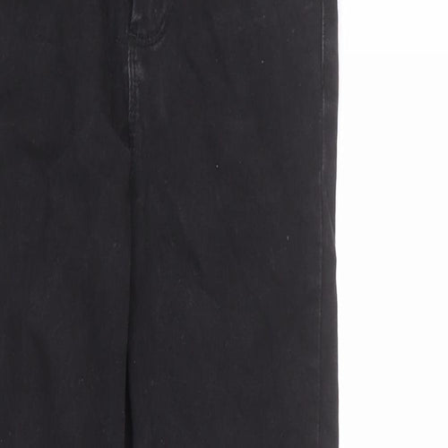 Denim & Co. Womens Black Cotton Skinny Jeans Size 6 L23 in Regular Zip