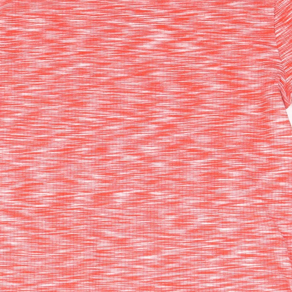 NEXT Womens Red Cotton Basic T-Shirt Size 14 Round Neck - Marl