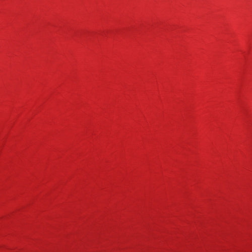 Inwear Womens Red Viscose Basic Blouse Size XL Cowl Neck